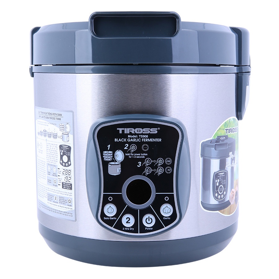 Máy làm tỏi đen Tiross 6L TS908-đỏ/bạc